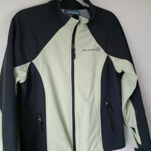 FREE COUNTRY Light Green/Dark Gray Zip Up …